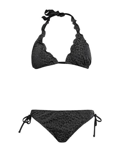 Cotazur Woman Bikini Lead Size 10 Viscose, Nylon, Polyester, Polyamide, Elastane In Grey