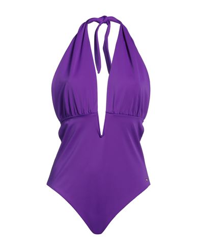 Tom Ford Woman One-piece Swimsuit Purple Size L Polyamide, Elastane