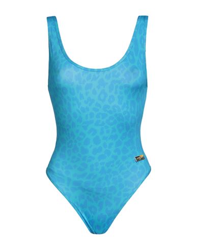 Balmain Woman One-piece Swimsuit Turquoise Size 2 Polyamide, Elastane In Blue