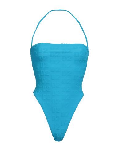 Dsquared2 Woman One-piece Swimsuit Azure Size 4 Polyamide, Elastane In Blue