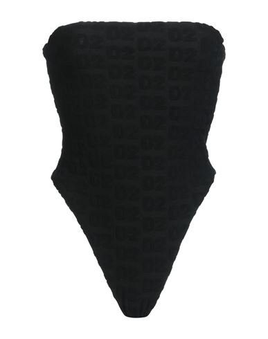 Dsquared2 Woman One-piece Swimsuit Black Size 10 Polyamide, Elastane