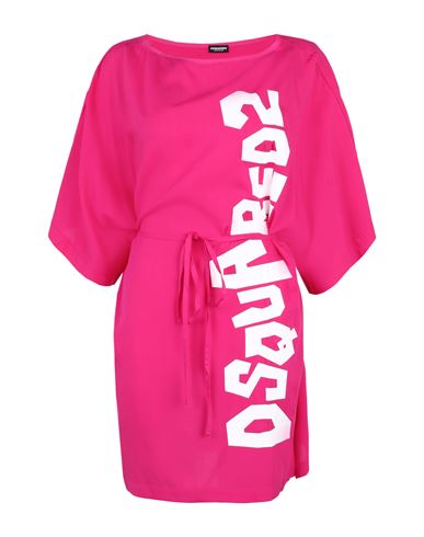 Dsquared2 Woman Cover-up Fuchsia Size L Viscose In Pink