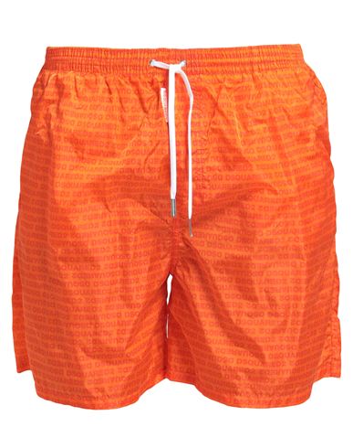 Shop Dsquared2 Man Swim Trunks Orange Size 38 Polyamide