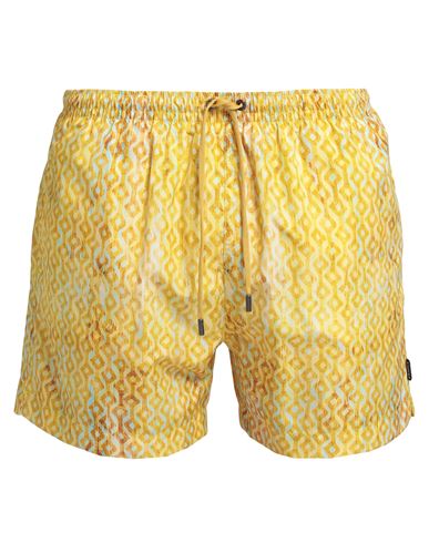 Zegna Man Swim Trunks Yellow Size Xxl Polyester
