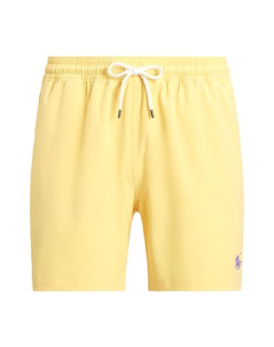 Shop Polo Ralph Lauren 5.5-inch Traveler Swim Trunk Man Swim Trunks Yellow Size L Recycled Polyester, Ela