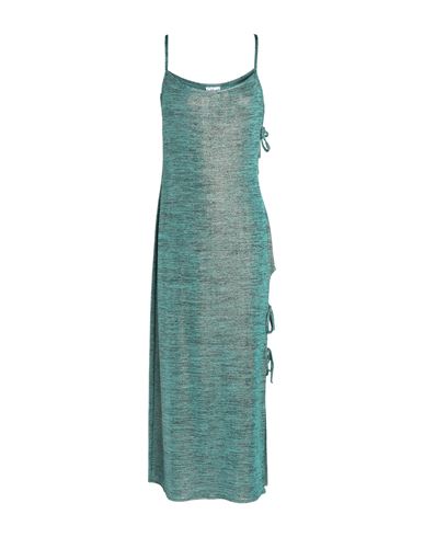 Cotazur Woman Cover-up Emerald Green Size M Polyester, Elastane In Green