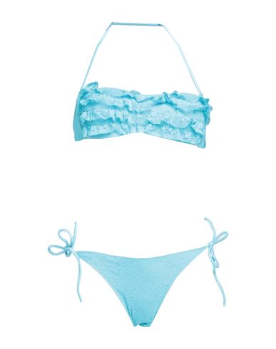 Poisson D'amour Woman Bikini Sky Blue Size Xs Polyamide, Elastane