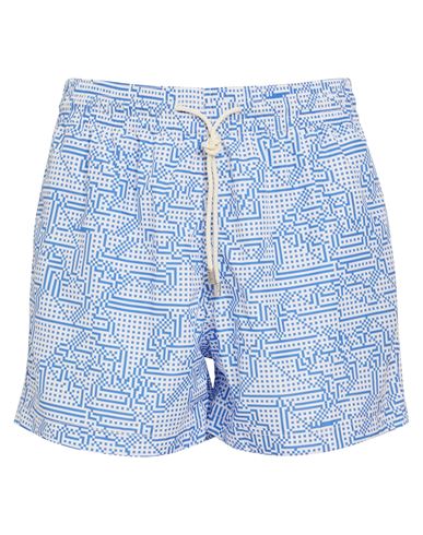 Arrels Barcelona Printed Swim Shorts In Blue