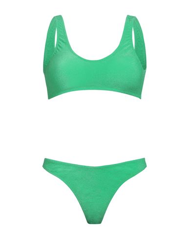 F**k Project Woman Bikini Green Size L Polyamide, Elastane