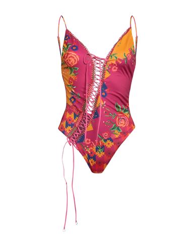 F**k Project Woman One-piece Swimsuit Fuchsia Size M Polyester, Elastane In Pink