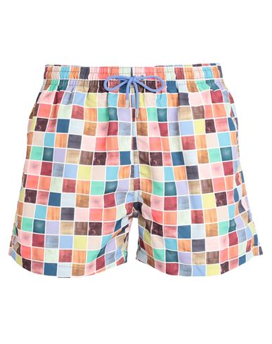 Shop Paul Smith Man Swim Trunks Blush Size Xl Recycled Polyester, Polyester In Pink