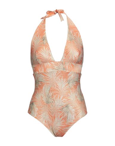 Fisico Woman One-piece Swimsuit Orange Size Xl Polyamide, Polyester, Elastane