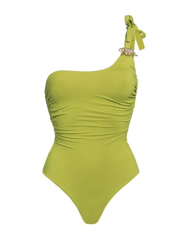 Fisico Woman One-piece Swimsuit Acid Green Size S Polyamide, Elastane
