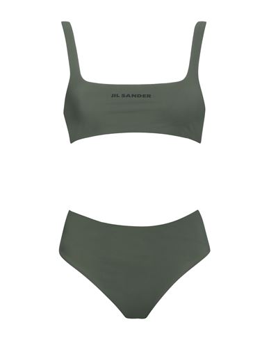 Shop Jil Sander Woman Bikini Military Green Size M Polyamide, Elastane