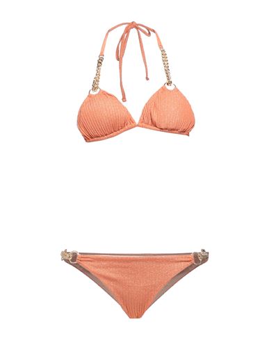 Shop Miss Bikini Luxe Woman Bikini Orange Size M Polyamide, Synthetic Fibers, Metallic Fiber