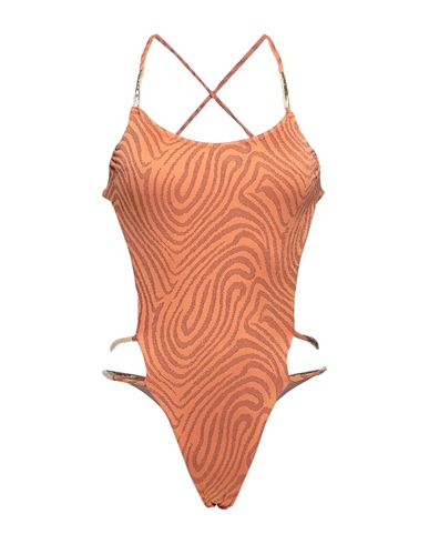 Shop Miss Bikini Luxe Woman One-piece Swimsuit Orange Size M Polyamide, Elastic Fibres