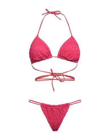 Shop Me Fui Woman Bikini Fuchsia Size L Polyester, Elastane In Pink