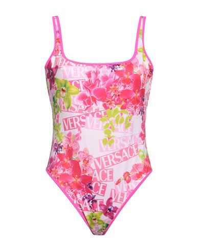Versace Woman One-piece Swimsuit Fuchsia Size 8 Polyester, Elastane, Polyamide In Pink