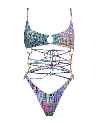 Shop Impronte Parah Woman One-piece Swimsuit Blue Size 8 Polyamide, Elastane