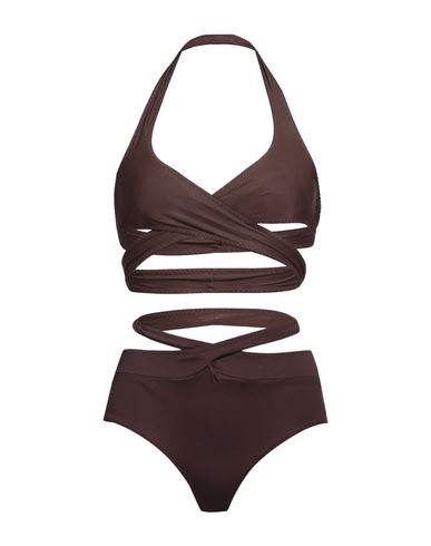 Shop Alessandro Vigilante Woman Bikini Cocoa Size 2 Polyamide, Elastane In Brown