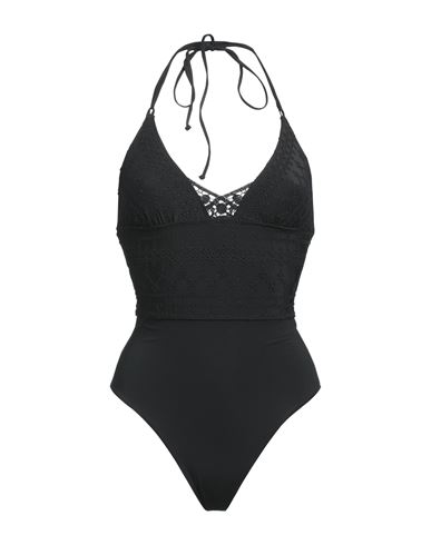 Shop Ermanno Scervino Beachwear Woman One-piece Swimsuit Black Size M Polyamide, Elastane