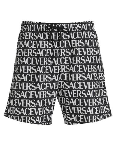 Shop Versace Man Swim Trunks Black Size 38 Polyester