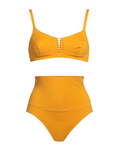 Dnud Woman Bikini Ocher Size 2 Polyamide, Elastane In Yellow