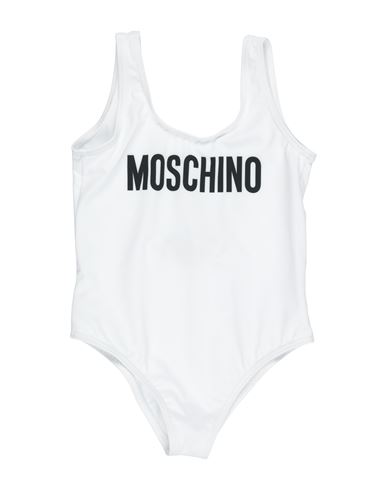 Moschino Kid Babies'  Toddler Girl One-piece Swimsuit White Size 6 Polyester, Elastane