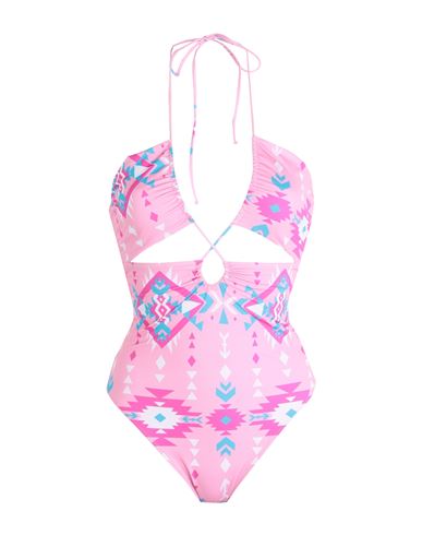Mc2 Saint Barth Kinsley Woman One-piece Swimsuit Pink Size L Polyamide, Elastane