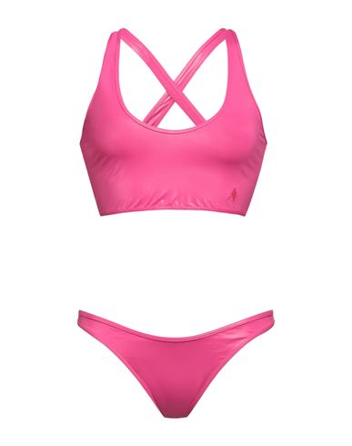 Shop Attico The  Woman Bikini Fuchsia Size L Polyamide, Elastane In Pink