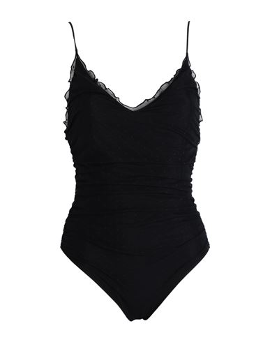 Mc2 Saint Barth Francoise Woman One-piece Swimsuit Black Size M Polyamide, Elastane