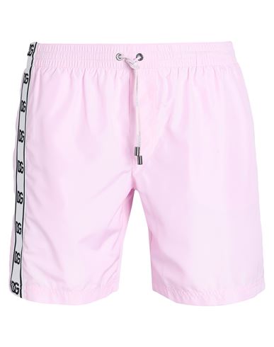 Dolce & Gabbana Beachwear Man Swim Trunks Pink Size 40 Polyester
