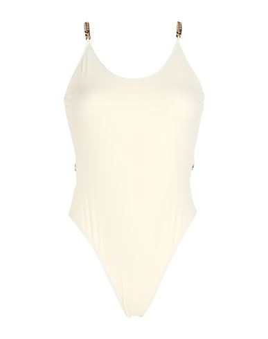 Stella Mccartney Woman One-piece Swimsuit Cream Size L Polyamide, Elastane In White