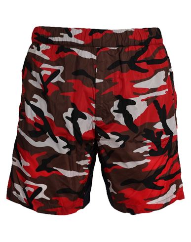 Prada Boxer Swimsuit Man Swim Trunks Red Size 36 Polyester In Multi