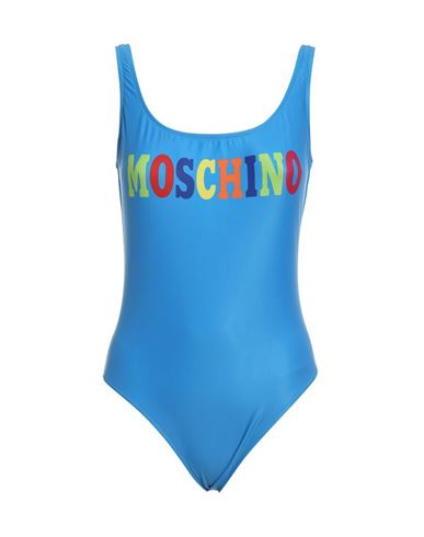 Moschino Swimsuit Woman One-piece Swimsuit Blue Size 4 Polyester