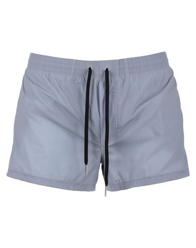 Dsquared2 Boxer Swimsuit Man Swim Trunks Grey Size 38 Polyamide In Blue