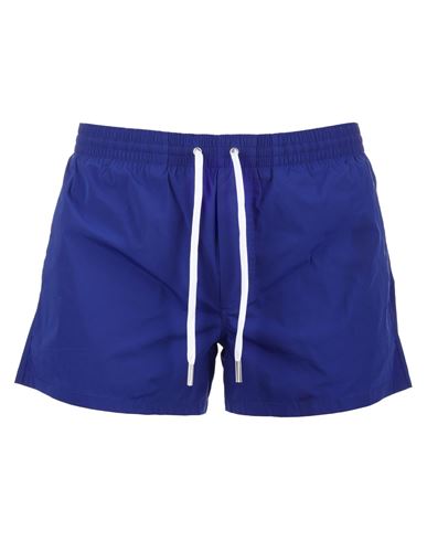 Shop Dsquared2 Boxer Swimsuit Man Swim Trunks Blue Size 38 Polyamide