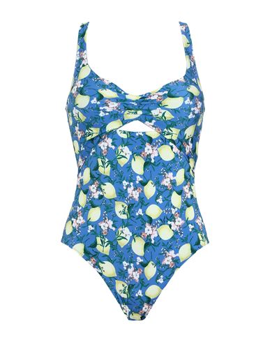 Shop La Perla Woman One-piece Swimsuit Azure Size 34 C Polyester, Elastane In Blue