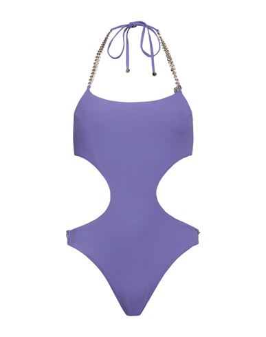 Stella Mccartney Woman One-piece Swimsuit Purple Size L Polyamide, Elastane In Purple