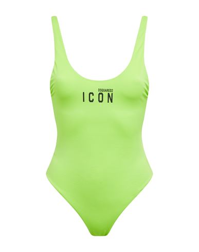 Dsquared2 Woman One-piece Swimsuit Green Size 10 Polyamide, Elastane In Green
