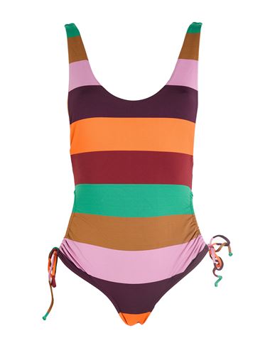 Siyu Woman One-piece Swimsuit Brown Size 4 Polyamide, Elastane In Brown
