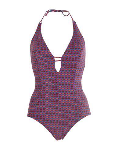 Siyu Woman One-piece Swimsuit Dark Green Size 8 Polyamide, Elastane In Green