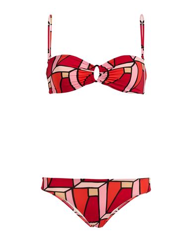 Siyu Woman Bikini Red Size 6 Polyamide, Elastane In Red