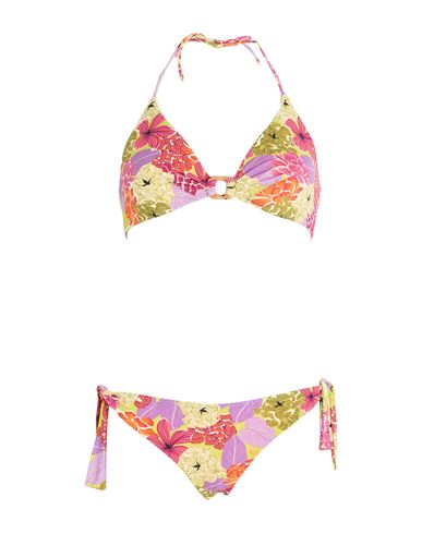 Siyu Woman Bikini Lime Green Size 6 Polyamide, Elastane In Green