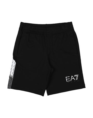 Ea7 Toddler Boy Shorts & Bermuda Shorts Black Size 6 Cotton In Black