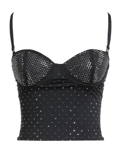 Fisico Cristina Ferrari Fisico Woman Top Black Size M Polyamide, Elastane In Black