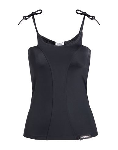 Vetements Woman Top Black Size L Polyamide, Elastane