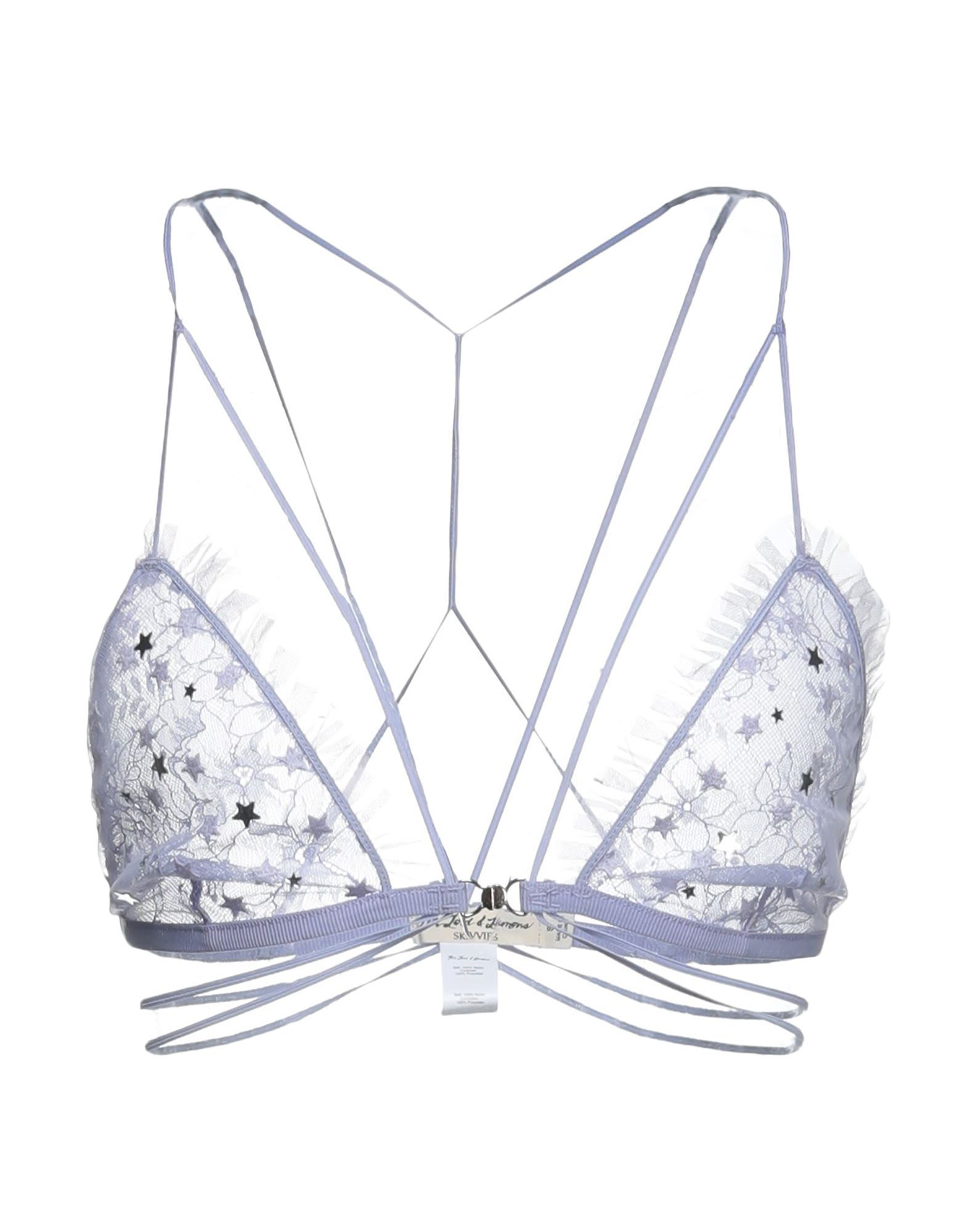 《セール開催中》FOR LOVE & LEMONS レディース ブラジャー ライラック L ナイロン 100% ZODIAC TRIANGLE BRA