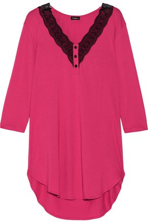 COSABELLA Perugia lace-trimmed Pima cotton and Modal-blend nightdress