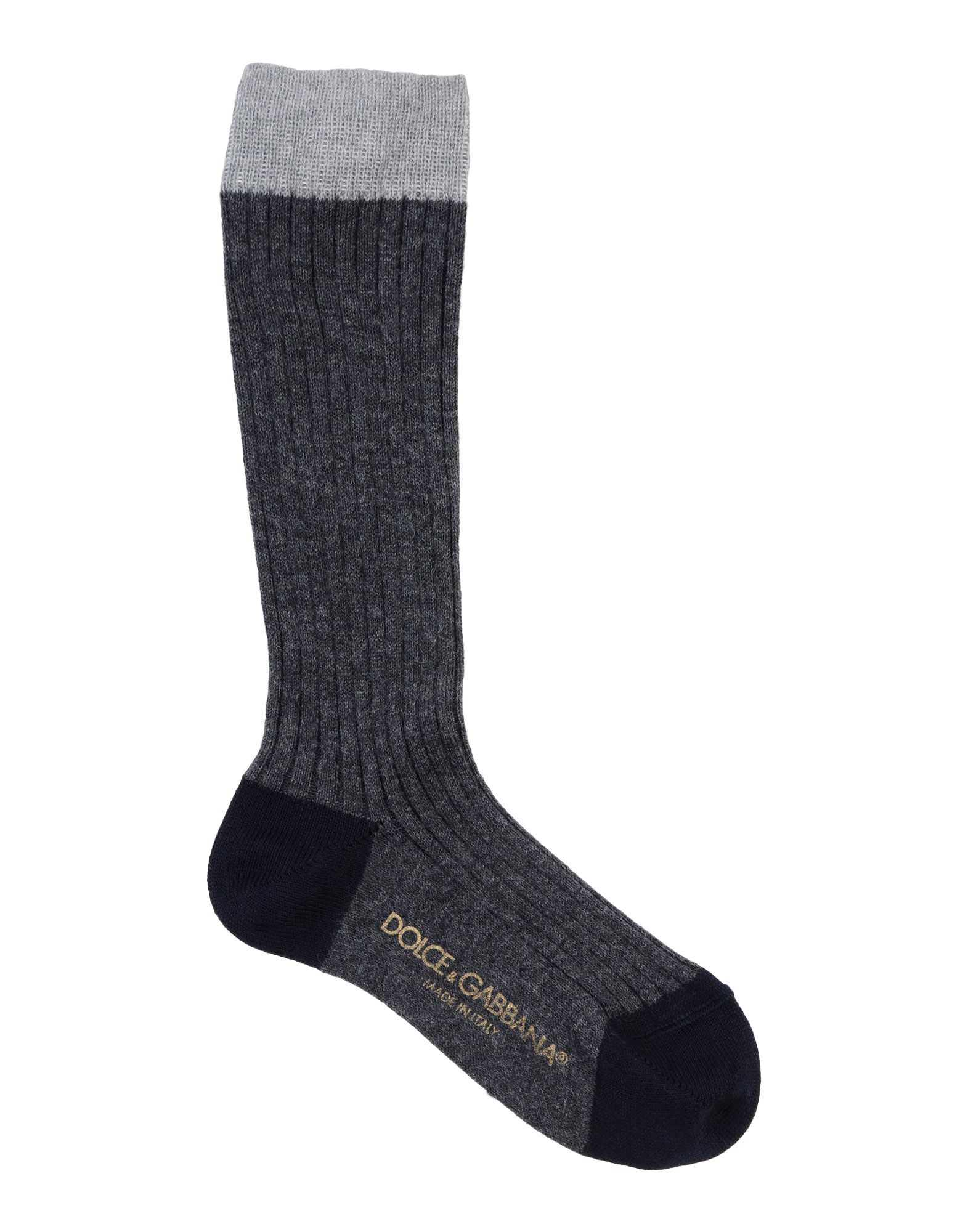 Dolce & Gabbana Kids' Short Socks In Steel Grey